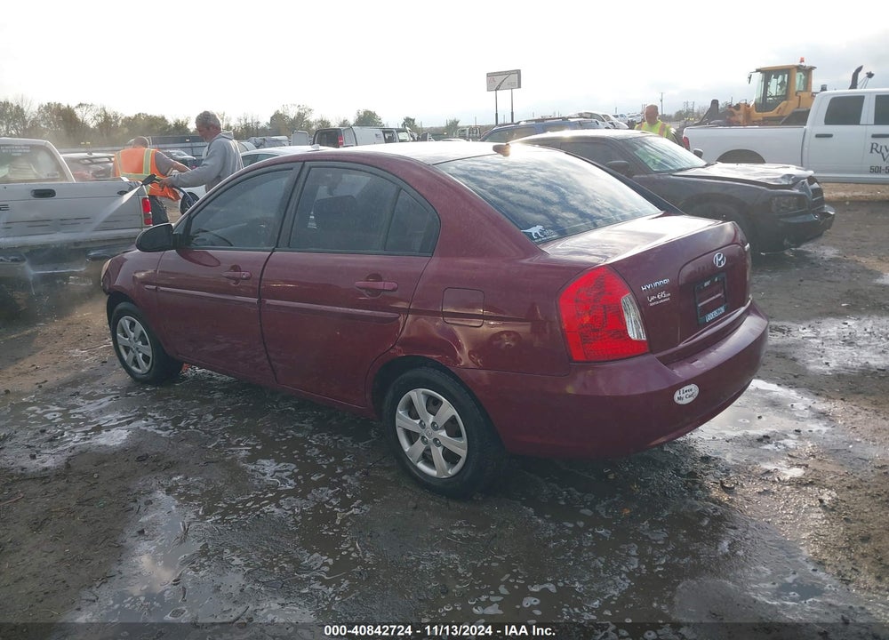 2009 HYUNDAI ACCENT GLS VIN: KMHCN46C89U290478