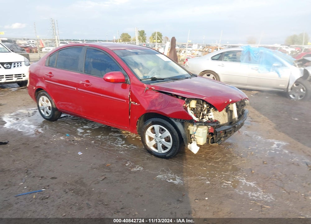 2009 HYUNDAI ACCENT GLS VIN: KMHCN46C89U290478