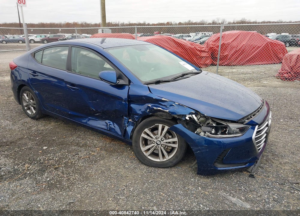 2018 HYUNDAI ELANTRA SEL VIN: 5NPD84LFXJH270536