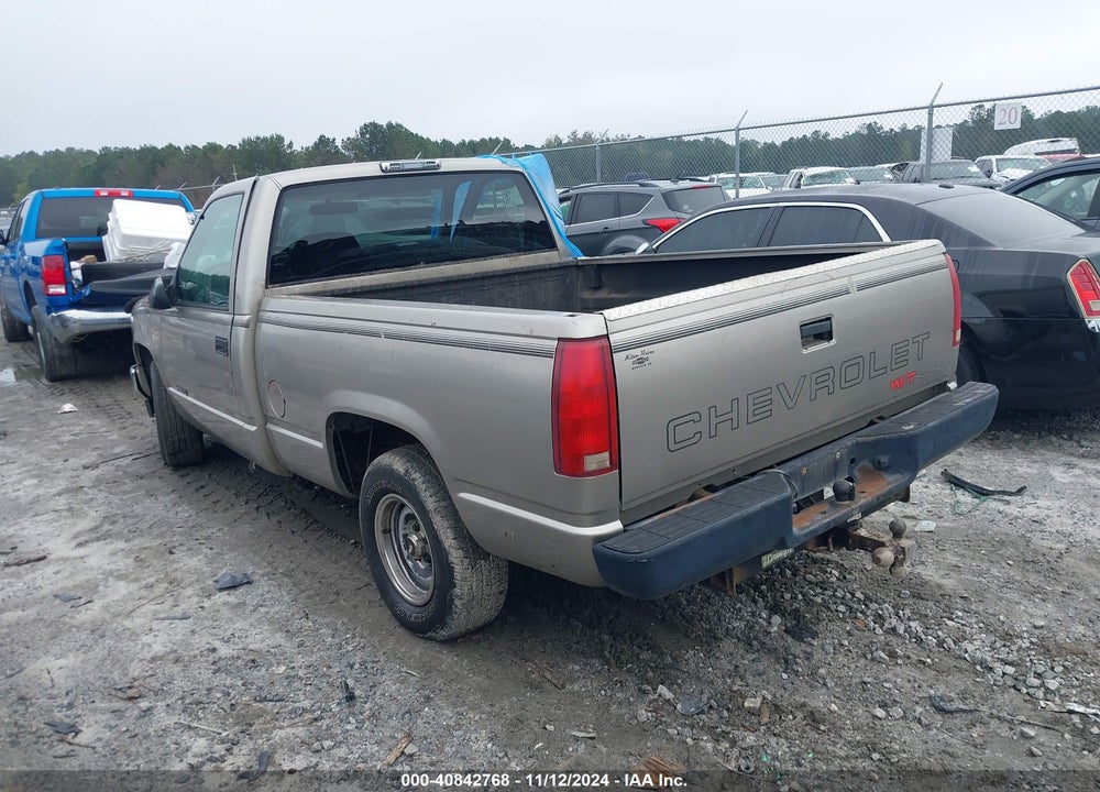 1998 CHEVROLET C1500 FLEETSIDE W/T VIN: 1GCEC14W2WZ232332