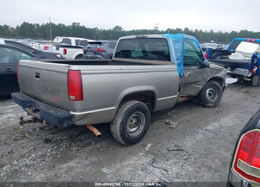 1998 CHEVROLET C1500 FLEETSIDE W/T VIN: 1GCEC14W2WZ232332