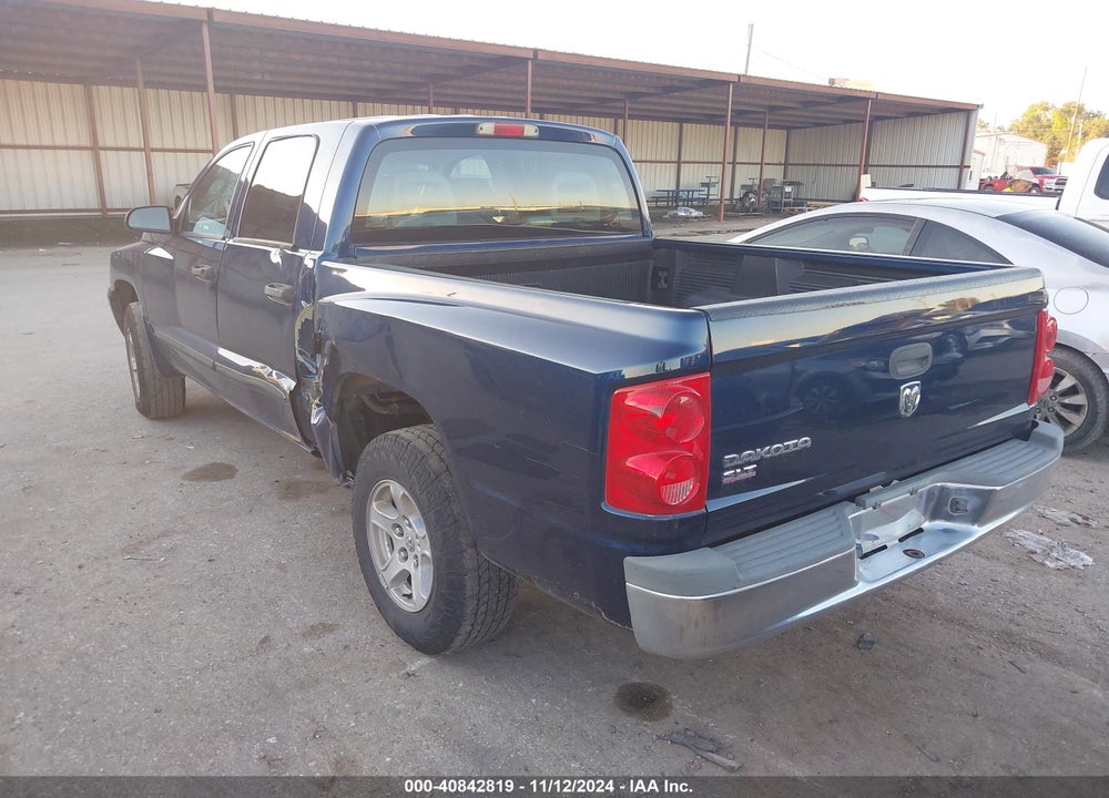 2006 DODGE DAKOTA SLT VIN: 1D7HE48K96S572236