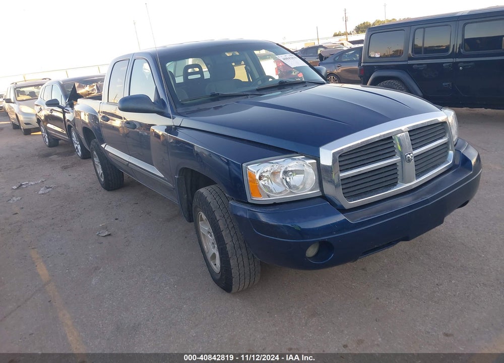 2006 DODGE DAKOTA SLT VIN: 1D7HE48K96S572236