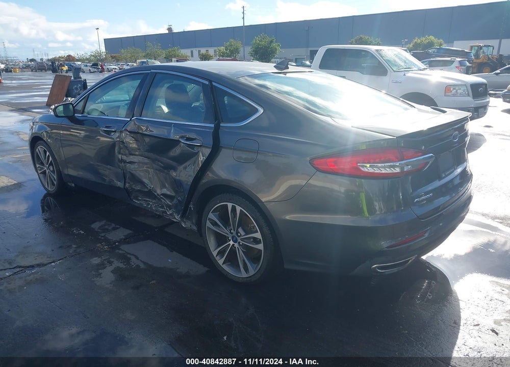 2020 FORD FUSION TITANIUM VIN: 3FA6P0D9XLR202983
