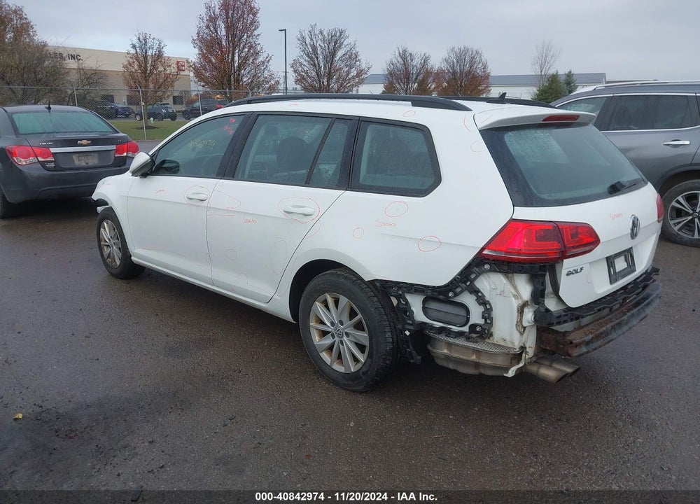 2016 VOLKSWAGEN GOLF SPORTWAGEN TSI S 4-DOOR VIN: 3VWC17AU7GM522696