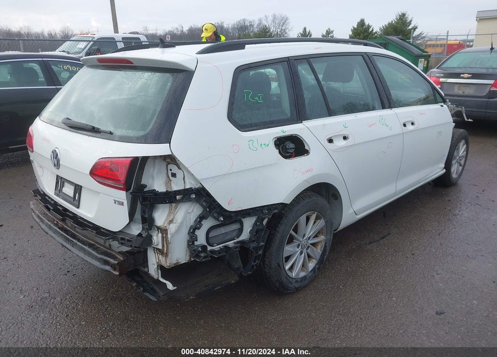 2016 VOLKSWAGEN GOLF SPORTWAGEN TSI S 4-DOOR VIN: 3VWC17AU7GM522696