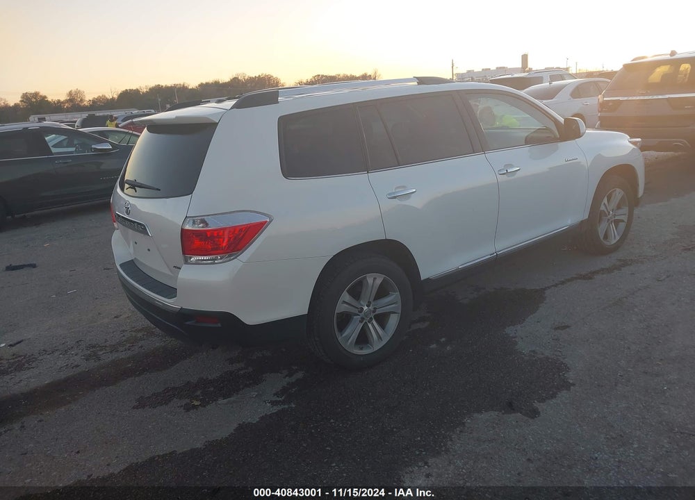 2013 TOYOTA HIGHLANDER LIMITED V6 VIN: 5TDDK3EH5DS194636