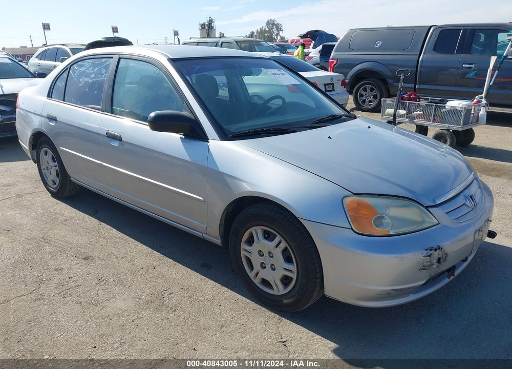 2001 HONDA CIVIC LX VIN: 2HGES16581H618917