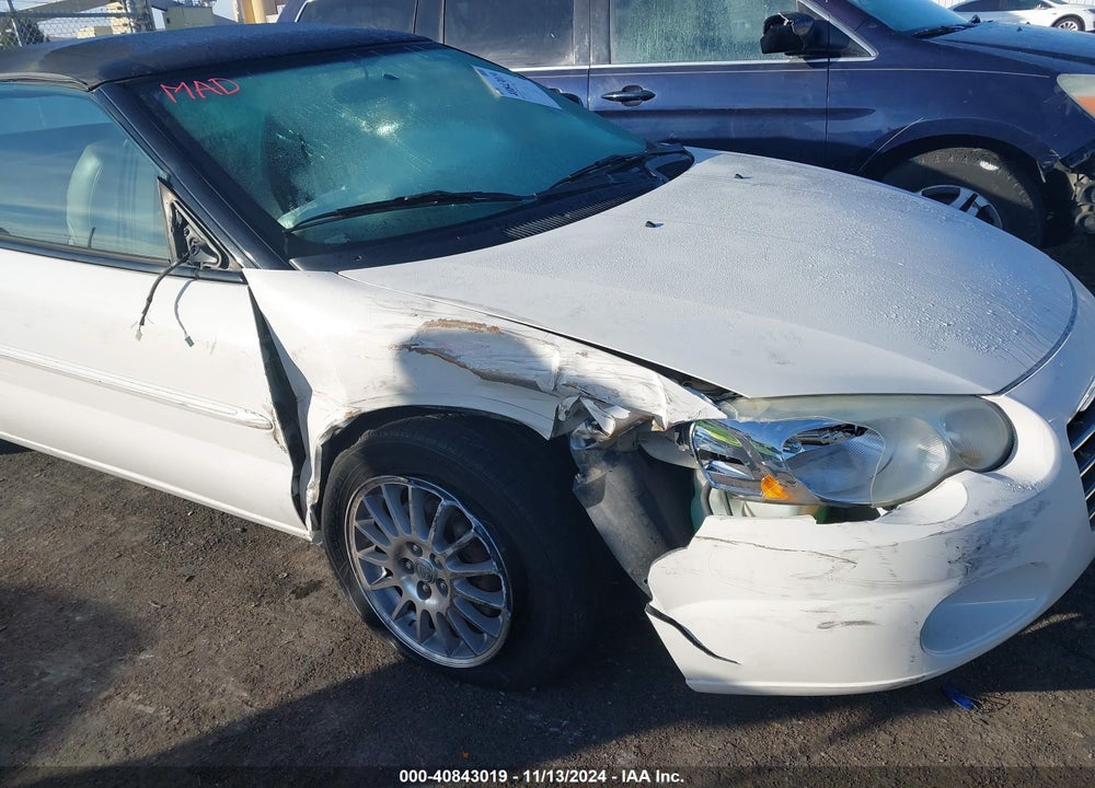 2004 CHRYSLER SEBRING LXI VIN: 1C3EL55R34N321013
