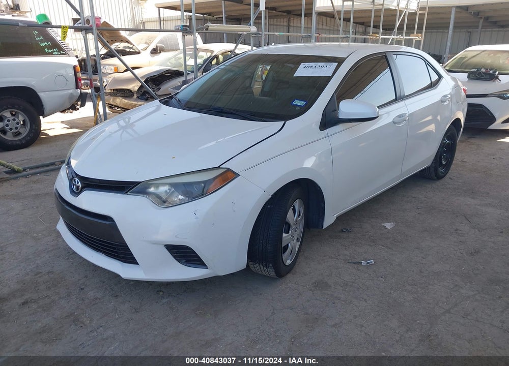2015 TOYOTA COROLLA LE VIN: 5YFBURHE5FP252519