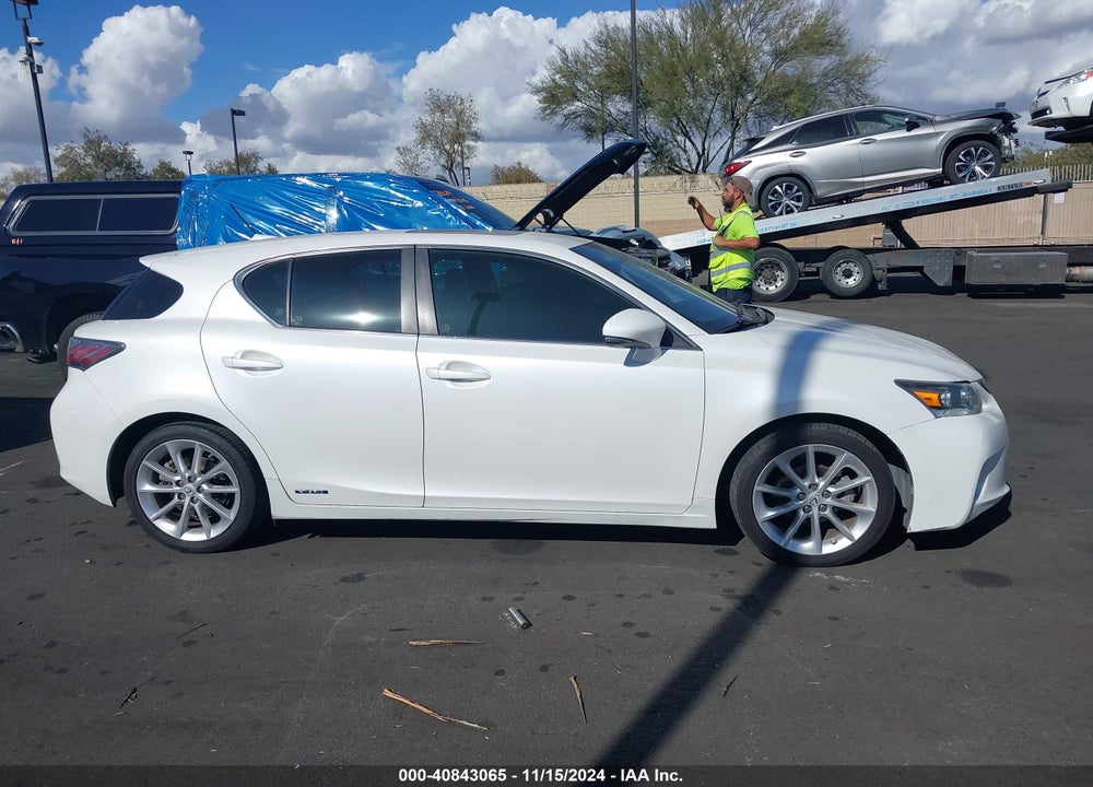 2012 LEXUS CT 200H PREMIUM VIN: JTHKD5BH4C2075904