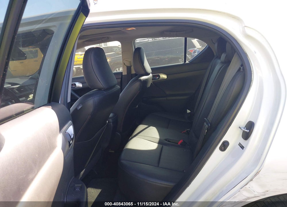 2012 LEXUS CT 200H PREMIUM VIN: JTHKD5BH4C2075904