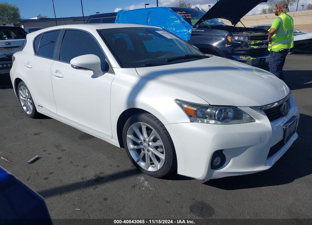 2012 LEXUS CT 200H PREMIUM VIN: JTHKD5BH4C2075904
