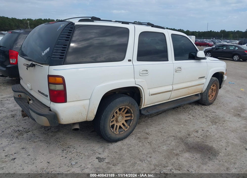 2002 CHEVROLET TAHOE LT VIN: 1GNEK13Z42J199249