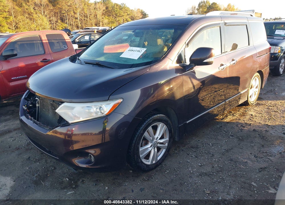 2011 NISSAN QUEST SL VIN: JN8AE2KP2B9005053