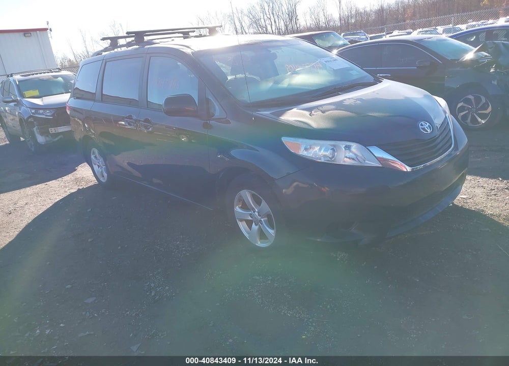 2012 TOYOTA SIENNA LE V6 8 PASSENGER VIN: 5TDKK3DCXCS181151