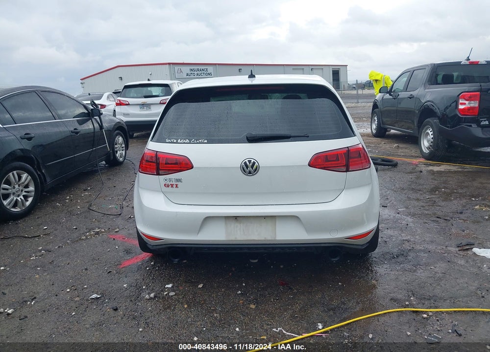 2017 VOLKSWAGEN GOLF GTI SE 4-DOOR VIN: 3VW547AUXHM010495