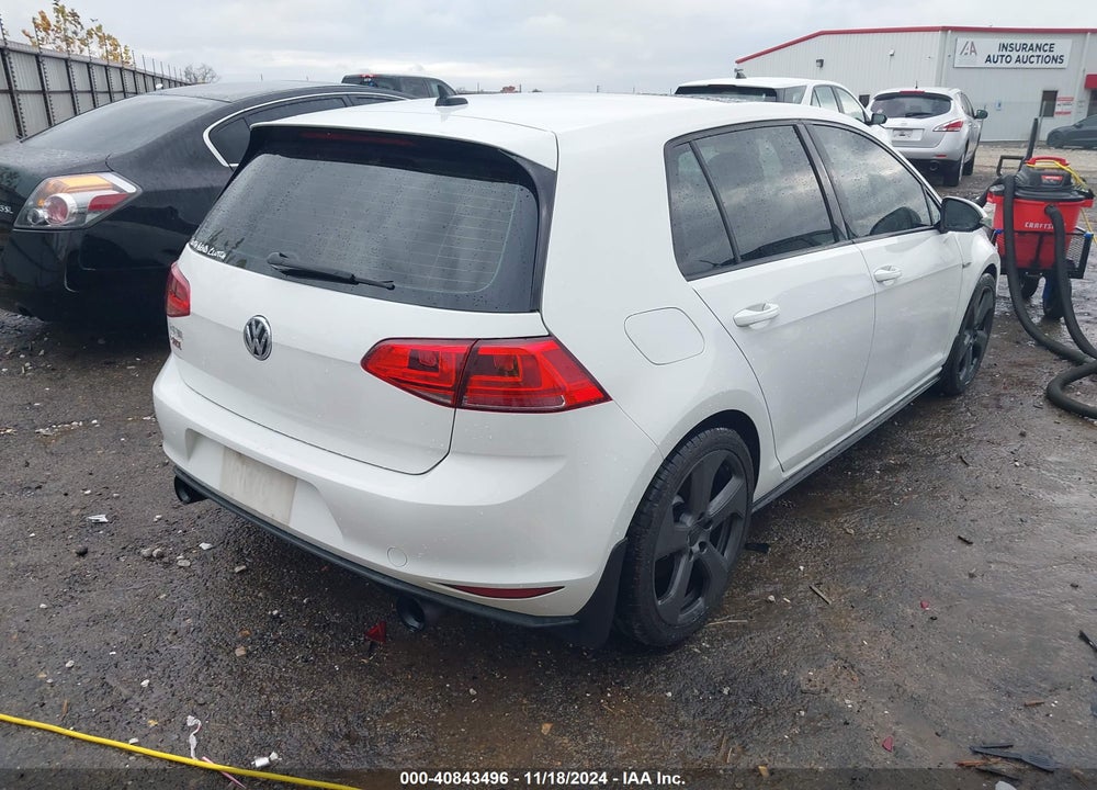 2017 VOLKSWAGEN GOLF GTI SE 4-DOOR VIN: 3VW547AUXHM010495