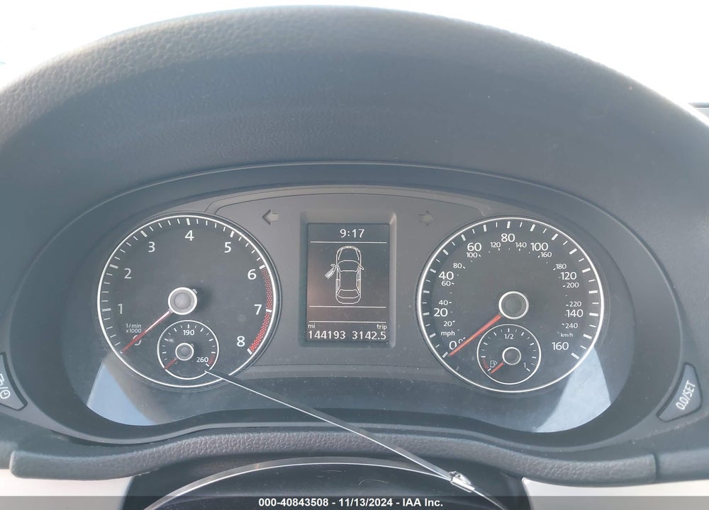 2013 VOLKSWAGEN PASSAT VIN: 1VWBP7A30DC100297