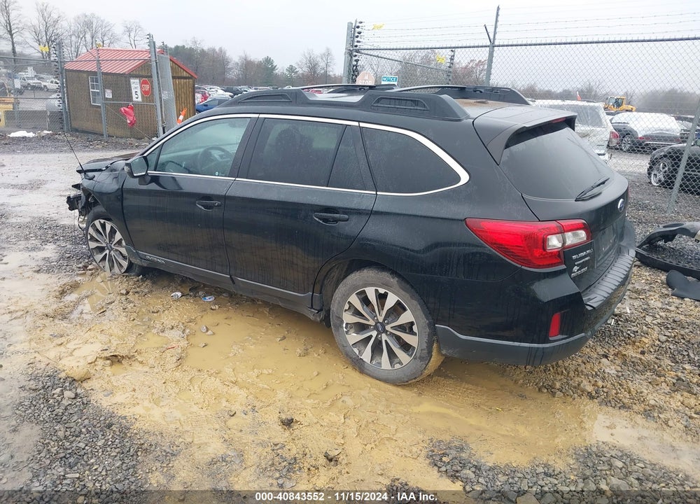 2015 SUBARU OUTBACK 2.5I LIMITED VIN: 4S4BSALC9F3325327