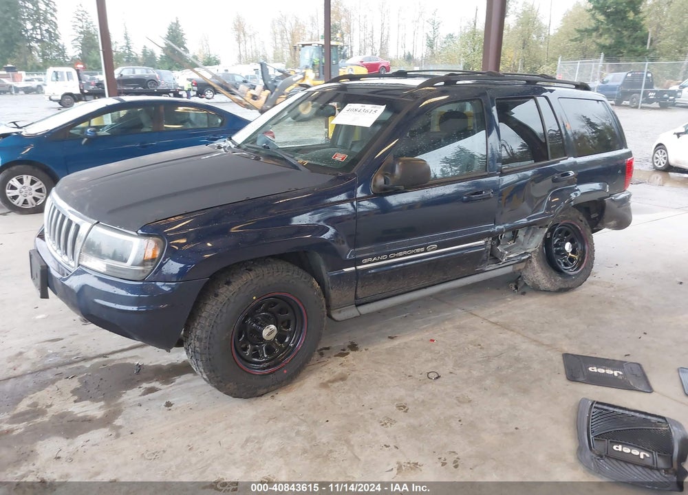 2004 JEEP GRAND CHEROKEE OVERLAND VIN: 1J8GW68J74C296581