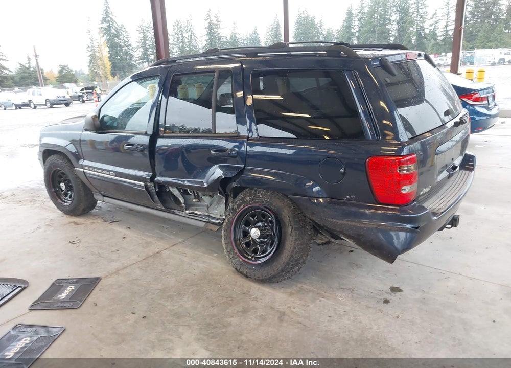 2004 JEEP GRAND CHEROKEE OVERLAND VIN: 1J8GW68J74C296581