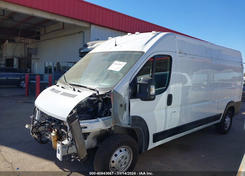 2021 RAM PROMASTER 2500 HIGH ROOF 159 WB VIN: 3C6LRVDG7ME534981