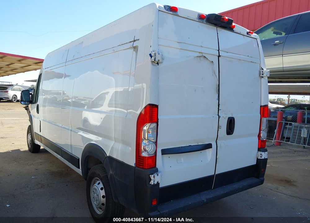 2021 RAM PROMASTER 2500 HIGH ROOF 159 WB VIN: 3C6LRVDG7ME534981
