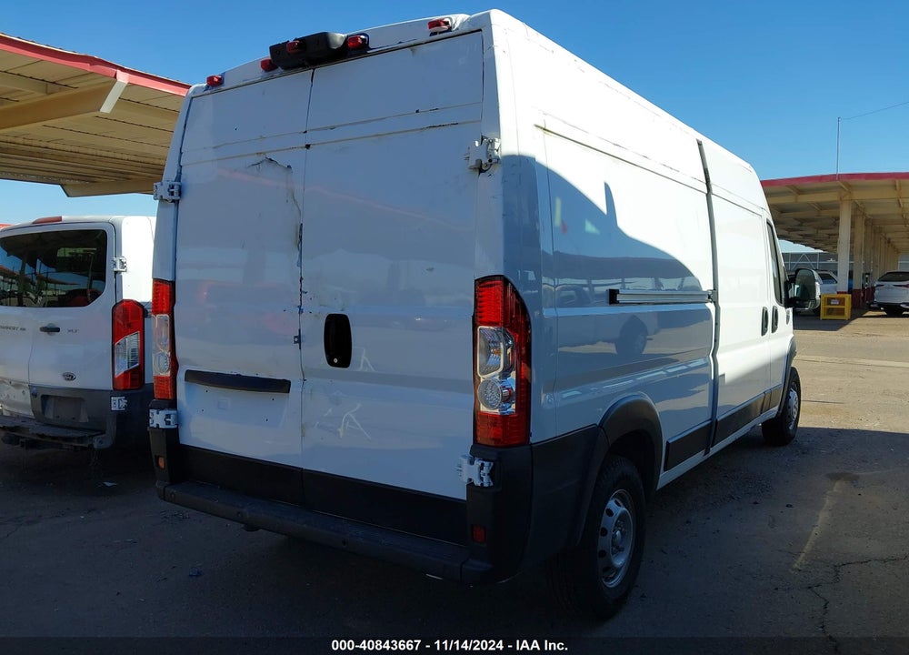 2021 RAM PROMASTER 2500 HIGH ROOF 159 WB VIN: 3C6LRVDG7ME534981