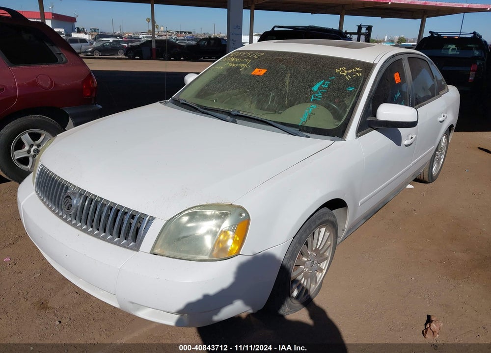 2005 MERCURY MONTEGO PREMIER VIN: 1MEHM42135G600528