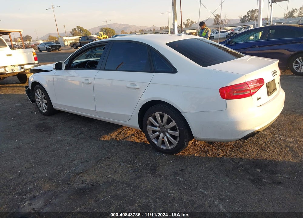 2013 AUDI A4 2.0T PREMIUM VIN: WAUAFAFL7DN044948