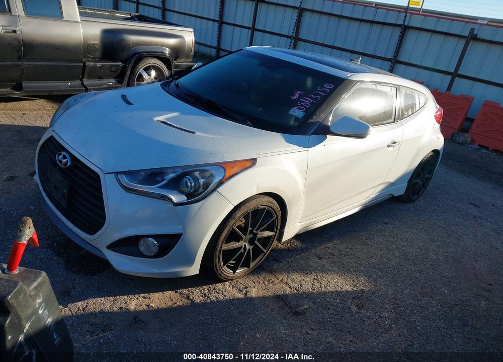 2014 HYUNDAI VELOSTER TURBO W/BLACK VIN: KMHTC6AE0EU210563
