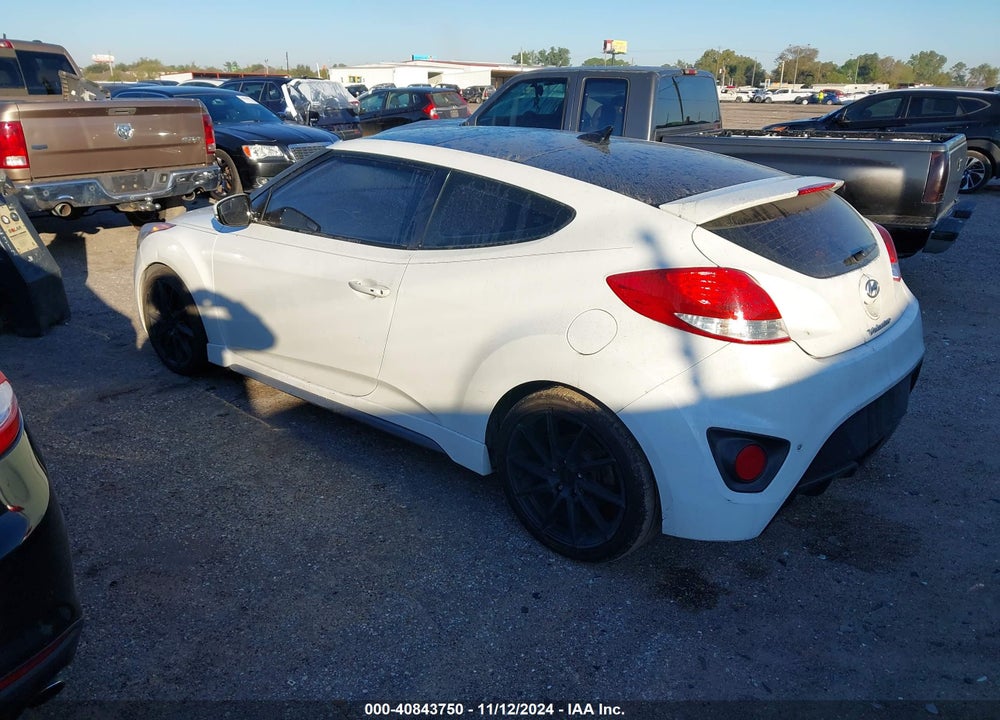 2014 HYUNDAI VELOSTER TURBO W/BLACK VIN: KMHTC6AE0EU210563