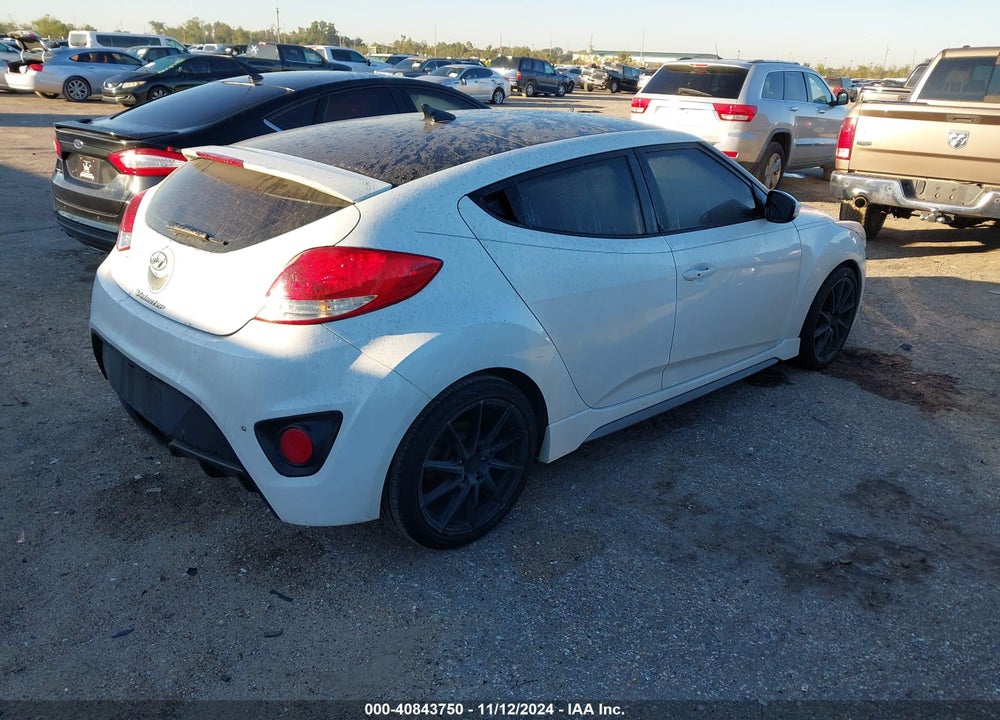 2014 HYUNDAI VELOSTER TURBO W/BLACK VIN: KMHTC6AE0EU210563