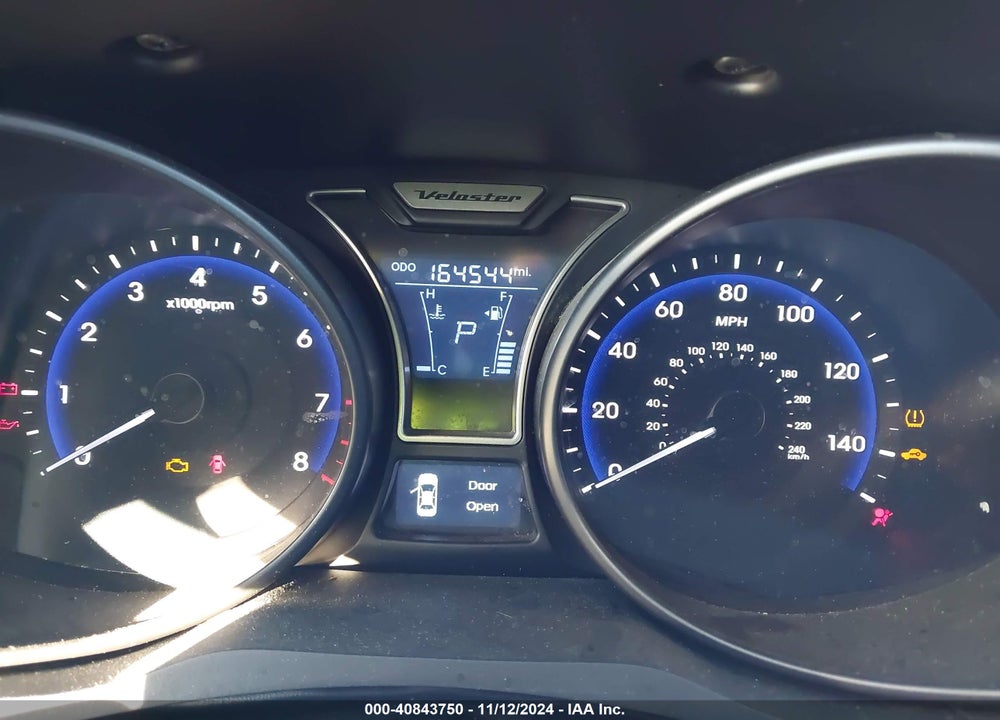 2014 HYUNDAI VELOSTER TURBO W/BLACK VIN: KMHTC6AE0EU210563