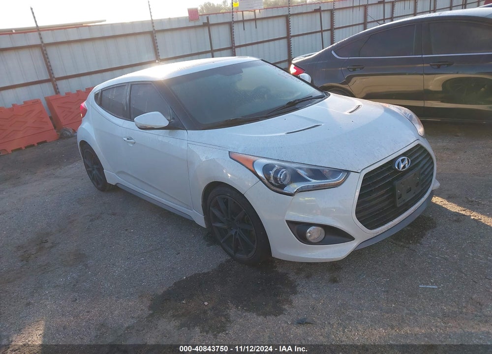 2014 HYUNDAI VELOSTER TURBO W/BLACK VIN: KMHTC6AE0EU210563