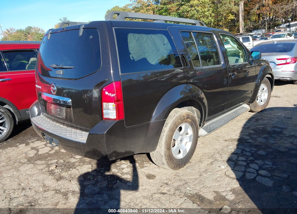 2011 NISSAN PATHFINDER S VIN: 5N1AR1NN1BC602018