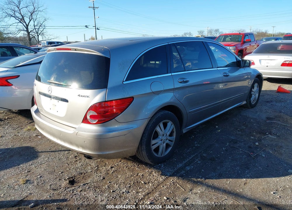 2006 MERCEDES-BENZ R 500 4MATIC VIN: 4JGCB75EX6A026849