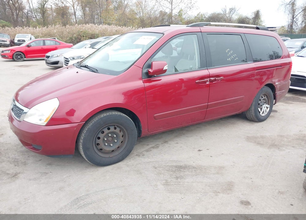 2012 KIA SEDONA LX VIN: KNDMG4C72C6453163
