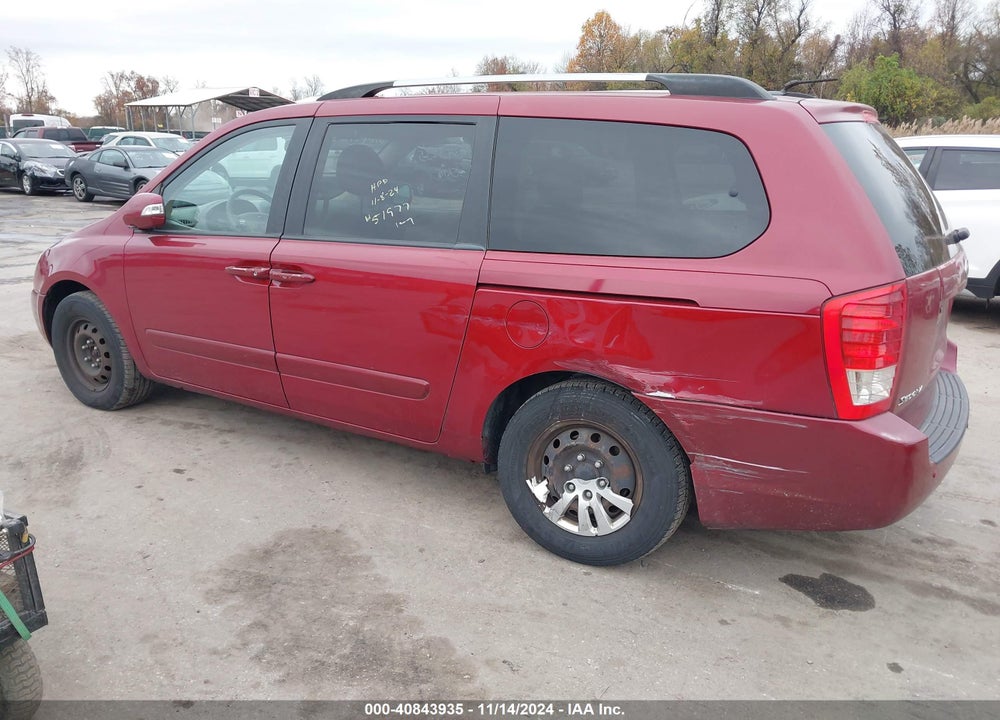 2012 KIA SEDONA LX VIN: KNDMG4C72C6453163