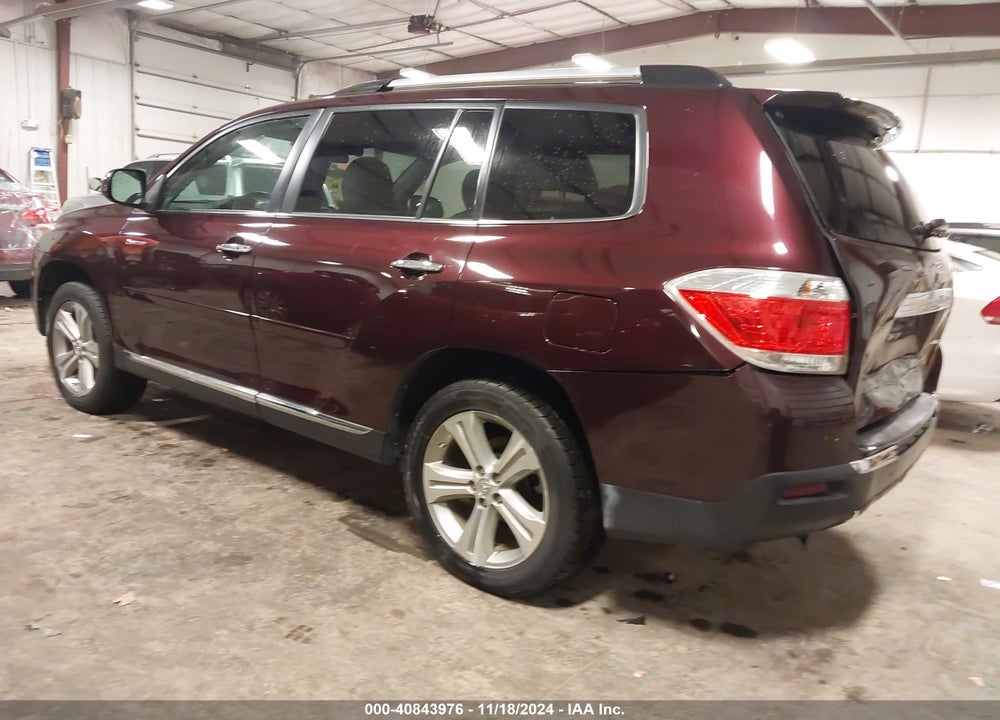 2012 TOYOTA HIGHLANDER LIMITED V6 VIN: 5TDDK3EHXCS141249