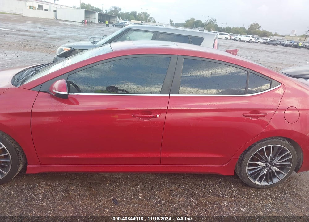 2018 HYUNDAI ELANTRA SPORT VIN: KMHD04LBXJU486084