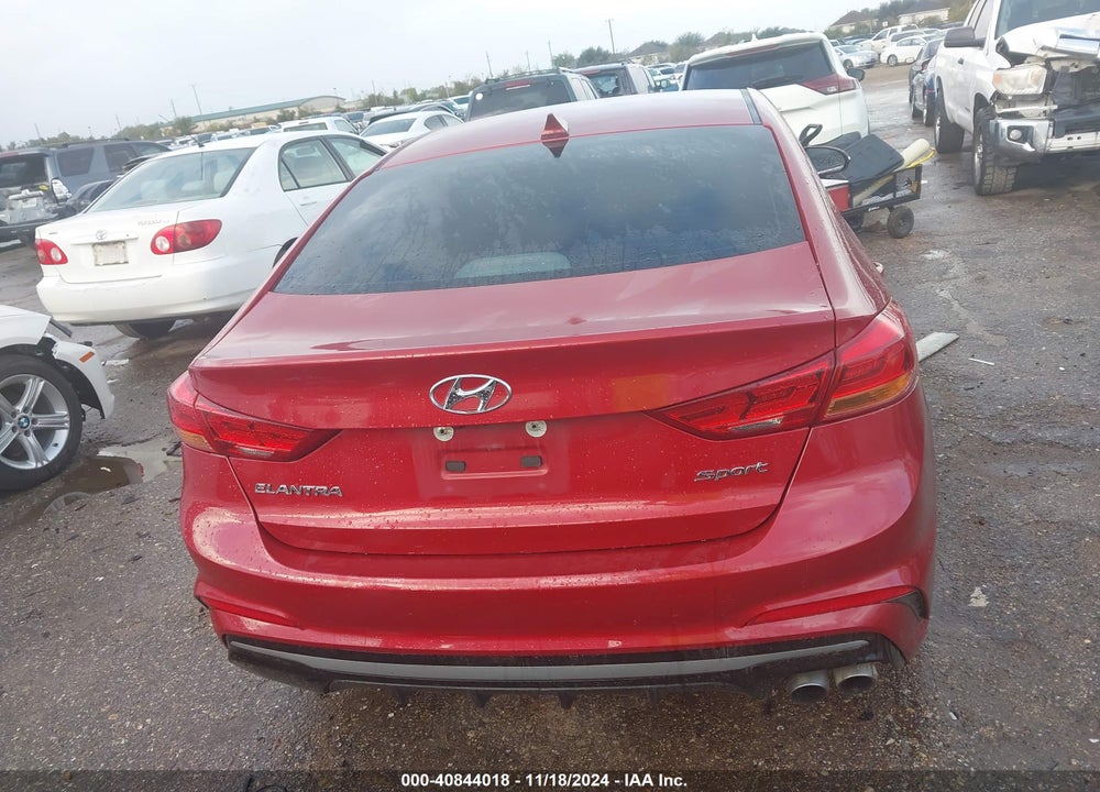 2018 HYUNDAI ELANTRA SPORT VIN: KMHD04LBXJU486084