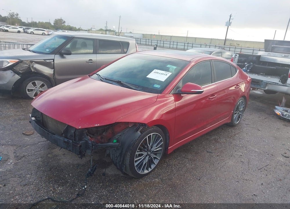 2018 HYUNDAI ELANTRA SPORT VIN: KMHD04LBXJU486084