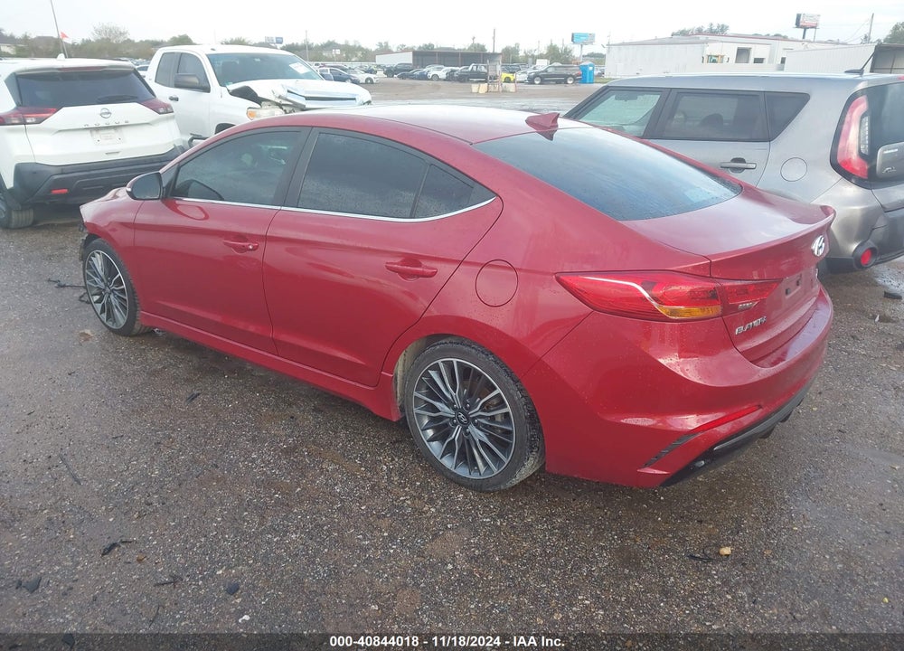 2018 HYUNDAI ELANTRA SPORT VIN: KMHD04LBXJU486084