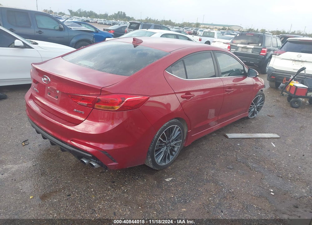 2018 HYUNDAI ELANTRA SPORT VIN: KMHD04LBXJU486084