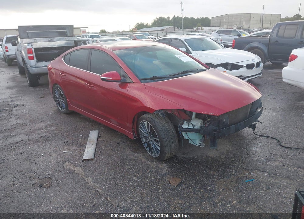 2018 HYUNDAI ELANTRA SPORT VIN: KMHD04LBXJU486084