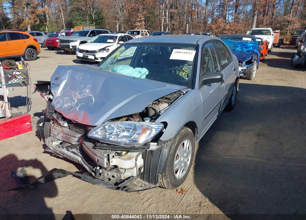 2005 HONDA CIVIC VP VIN: 2HGES16465H620355