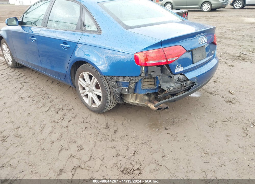 2010 AUDI A4 2.0T PREMIUM VIN: WAUBFAFL1AN037610