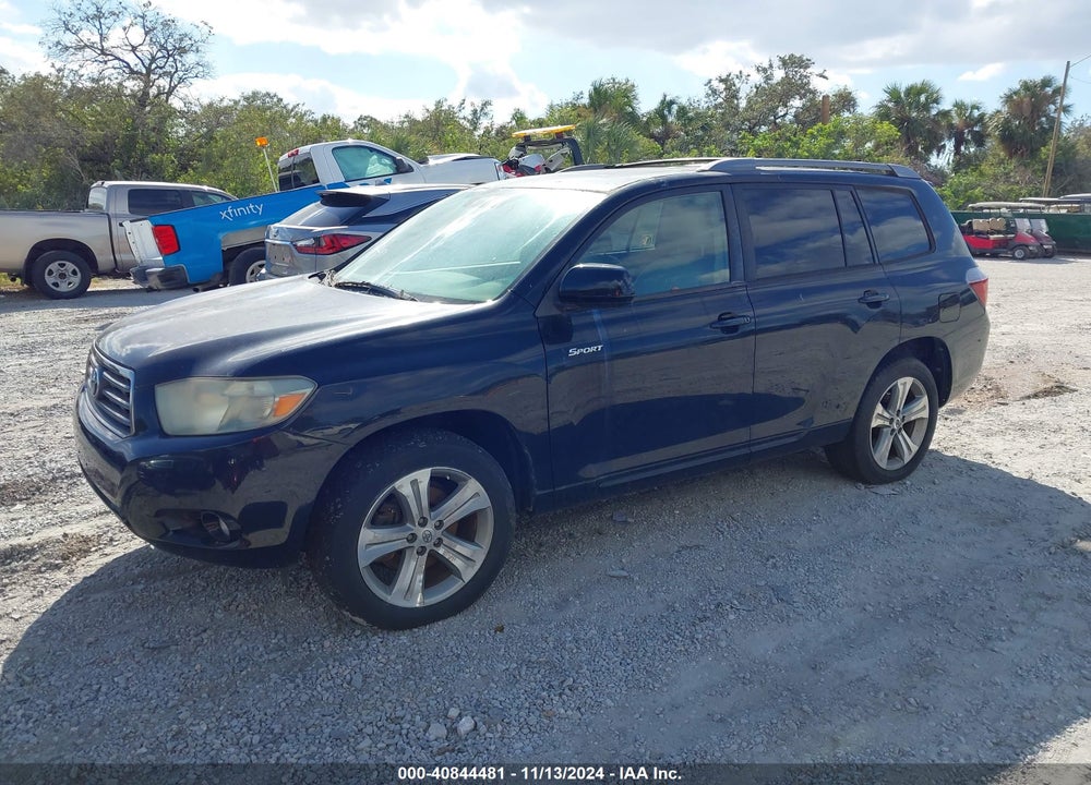 2008 TOYOTA HIGHLANDER SPORT VIN: JTEES43A282001867
